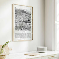 La Paz Print Black and White, La Paz Wall Art, La Paz Poster, La Paz Photo, La Paz Decor, Bolivia, Nuestra Señora de La Paz, South America