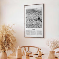 La Paz Print Black and White, La Paz Wall Art, La Paz Poster, La Paz Photo, La Paz Decor, Bolivia, Nuestra Señora de La Paz, South America