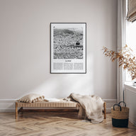 La Paz Travel B&W Poster