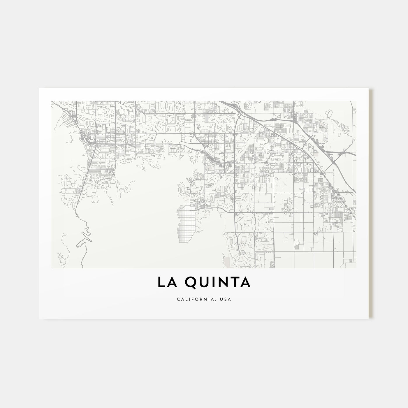 La Quinta Map Landscape Poster