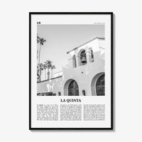 La Quinta Print Black and White No 1, La Quinta Wall Art, La Quinta Poster, La Quinta Photo, La Quinta Wall Décor, California, USA