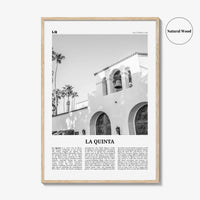 La Quinta Print Black and White No 1, La Quinta Wall Art, La Quinta Poster, La Quinta Photo, La Quinta Wall Décor, California, USA
