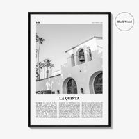 La Quinta Print Black and White No 1, La Quinta Wall Art, La Quinta Poster, La Quinta Photo, La Quinta Wall Décor, California, USA