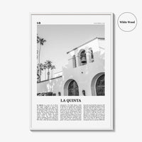 La Quinta Print Black and White No 1, La Quinta Wall Art, La Quinta Poster, La Quinta Photo, La Quinta Wall Décor, California, USA