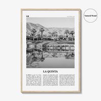 La Quinta Print Black and White No 2, La Quinta Wall Art, La Quinta Poster, La Quinta Photo, La Quinta Wall Décor, California, USA