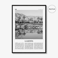 La Quinta Print Black and White No 2, La Quinta Wall Art, La Quinta Poster, La Quinta Photo, La Quinta Wall Décor, California, USA
