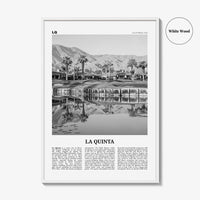 La Quinta Print Black and White No 2, La Quinta Wall Art, La Quinta Poster, La Quinta Photo, La Quinta Wall Décor, California, USA