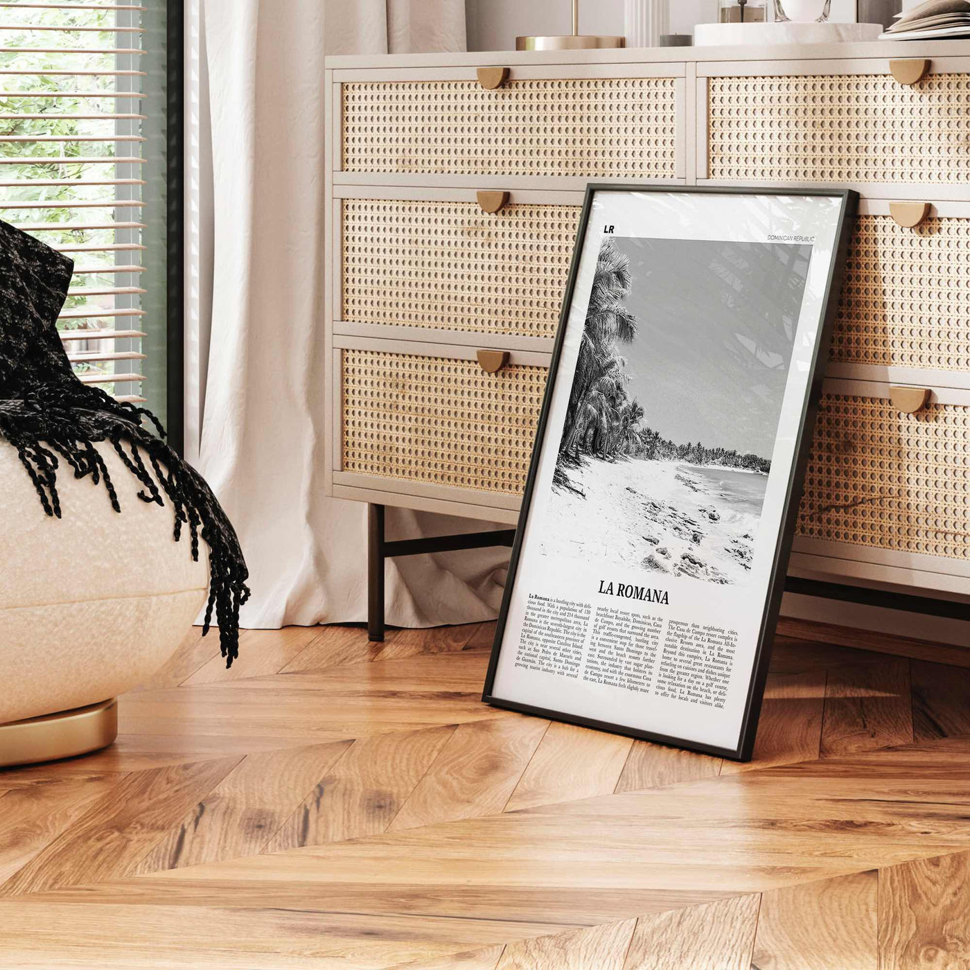 La Romana Print Black and White, La Romana Wall Art, La Romana Poster, La Romana Photo, La Romana Wall Decor, Dominican Republic, Caribbean