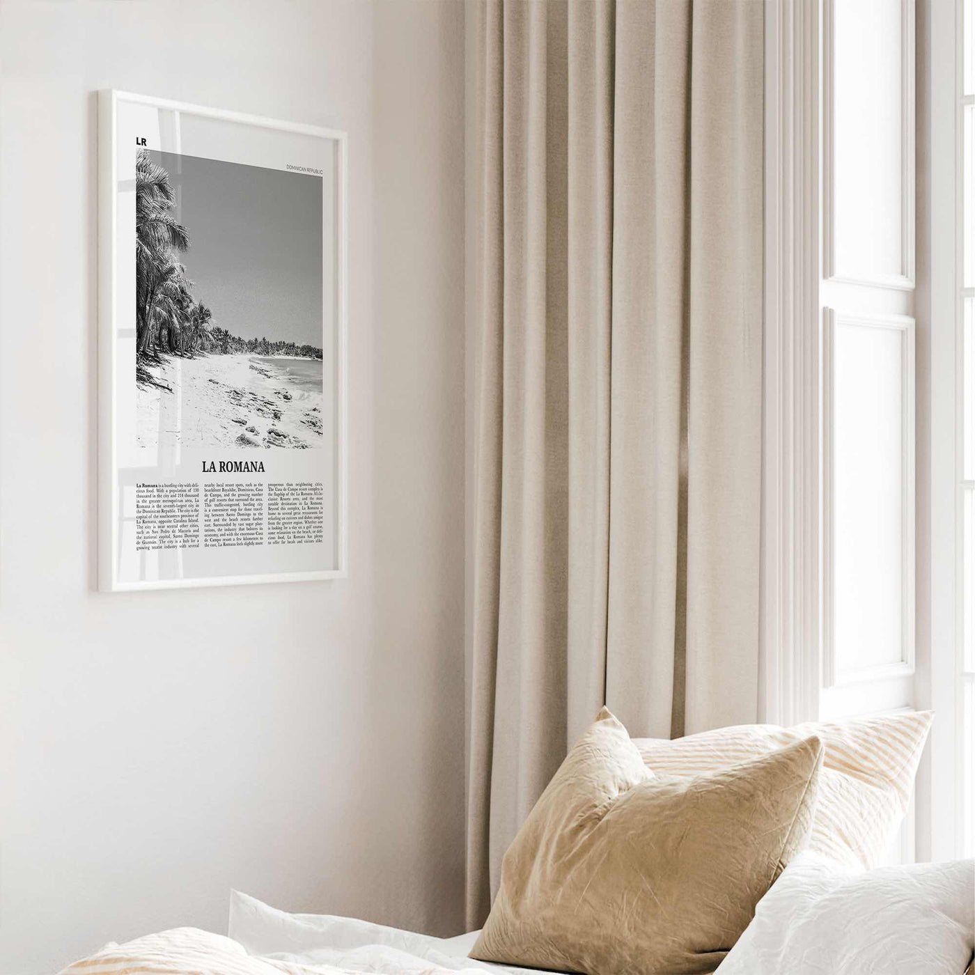 La Romana Print Black and White, La Romana Wall Art, La Romana Poster, La Romana Photo, La Romana Wall Decor, Dominican Republic, Caribbean