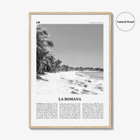 La Romana Print Black and White, La Romana Wall Art, La Romana Poster, La Romana Photo, La Romana Wall Decor, Dominican Republic, Caribbean