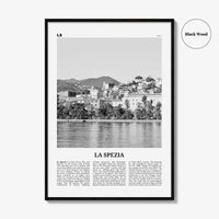 La Spezia Print Black and White, La Spezia Wall Art, La Spezia Poster, La Spezia Photo, La Spezia Wall Décor, La Spezia Map, Italy