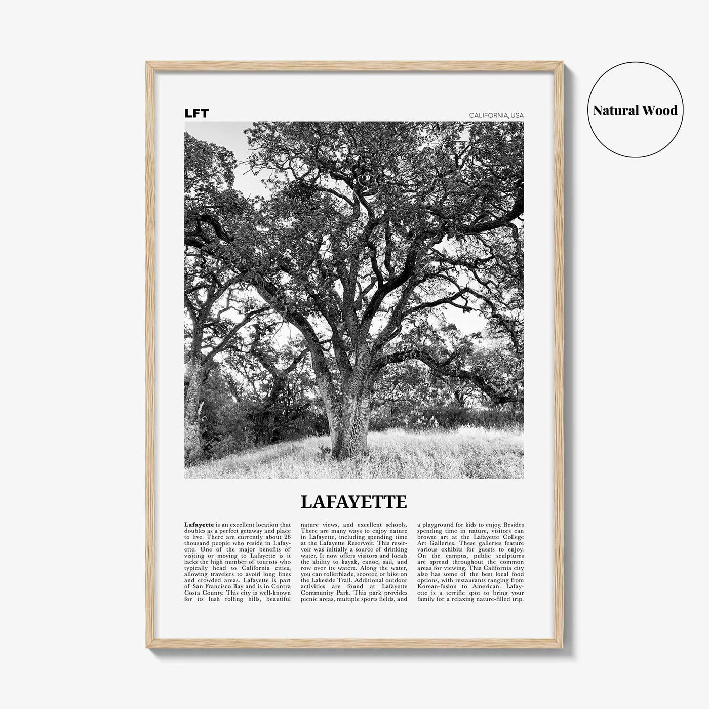 Lafayette Print Black and White California, Lafayette Wall Art, Lafayette Poster, Lafayette Photo, Lafayette Wall Décor, Lafayette Map, USA