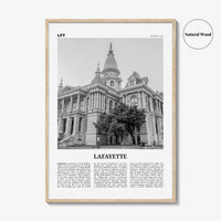 Lafayette Print Black and White Indiana, Lafayette Wall Art, Lafayette Poster, Lafayette Photo, Lafayette Wall Décor, USA, United States
