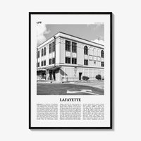 Lafayette Print Black and White Louisiana, Lafayette Wall Art, Lafayette Poster, Lafayette Photo, Lafayette Wall Décor, USA, United States