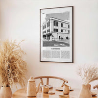 Lafayette Print Black and White Louisiana, Lafayette Wall Art, Lafayette Poster, Lafayette Photo, Lafayette Wall Décor, USA, United States