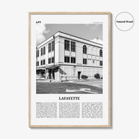 Lafayette Print Black and White Louisiana, Lafayette Wall Art, Lafayette Poster, Lafayette Photo, Lafayette Wall Décor, USA, United States