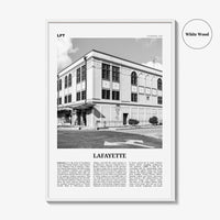 Lafayette Print Black and White Louisiana, Lafayette Wall Art, Lafayette Poster, Lafayette Photo, Lafayette Wall Décor, USA, United States