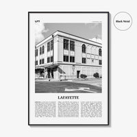 Lafayette Print Black and White Louisiana, Lafayette Wall Art, Lafayette Poster, Lafayette Photo, Lafayette Wall Décor, USA, United States
