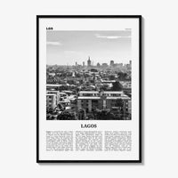 Lagos Print Black and White Nigeria No 1, Lagos Wall Art, Lagos Poster, Lagos Photo, Lagos Wall Decor, City Art Print, Èkó, Sahara, Africa