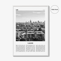 Lagos Print Black and White Nigeria No 1, Lagos Wall Art, Lagos Poster, Lagos Photo, Lagos Wall Decor, City Art Print, Èkó, Sahara, Africa