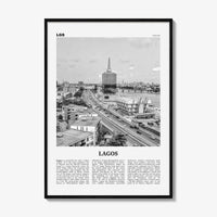 Lagos Print Black and White Nigeria No 2, Lagos Wall Art, Lagos Poster, Lagos Photo, Lagos Wall Decor, City Art Print, Èkó, Sahara, Africa