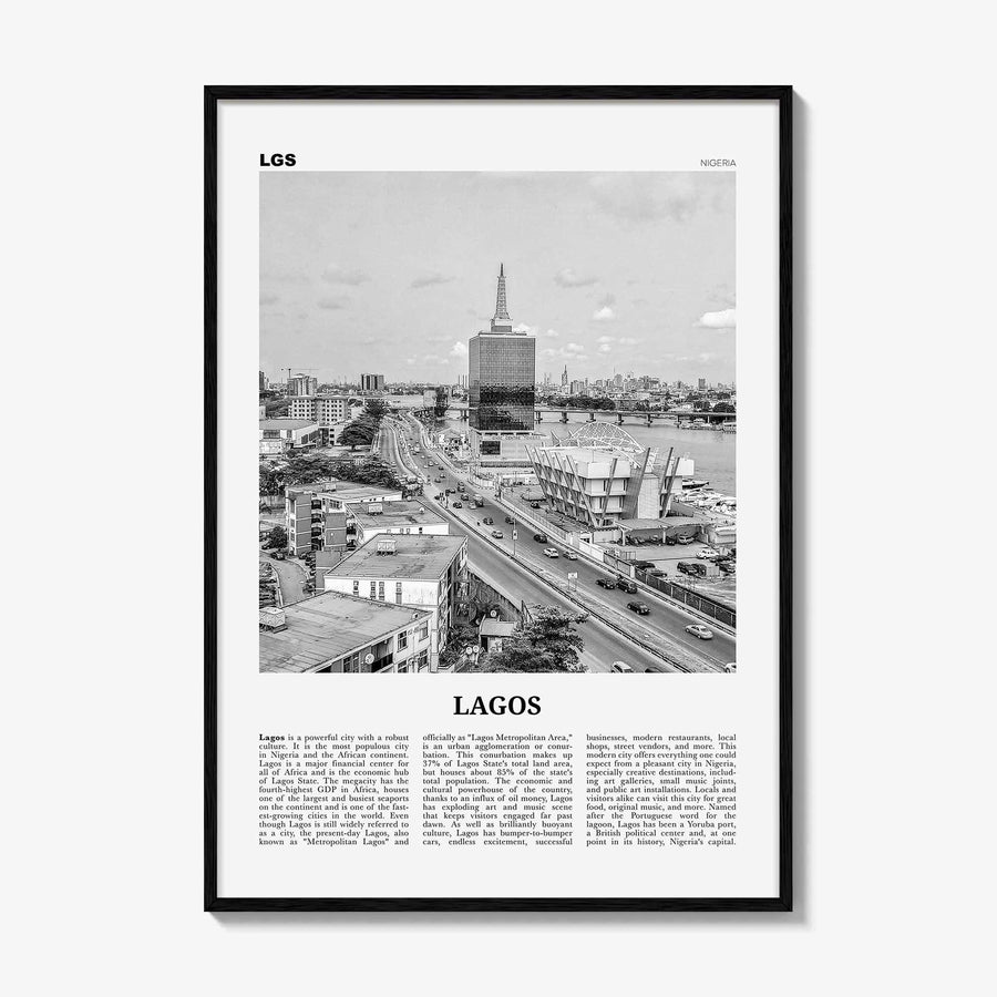 Lagos Print Black and White Nigeria No 2, Lagos Wall Art, Lagos Poster, Lagos Photo, Lagos Wall Decor, City Art Print, Èkó, Sahara, Africa
