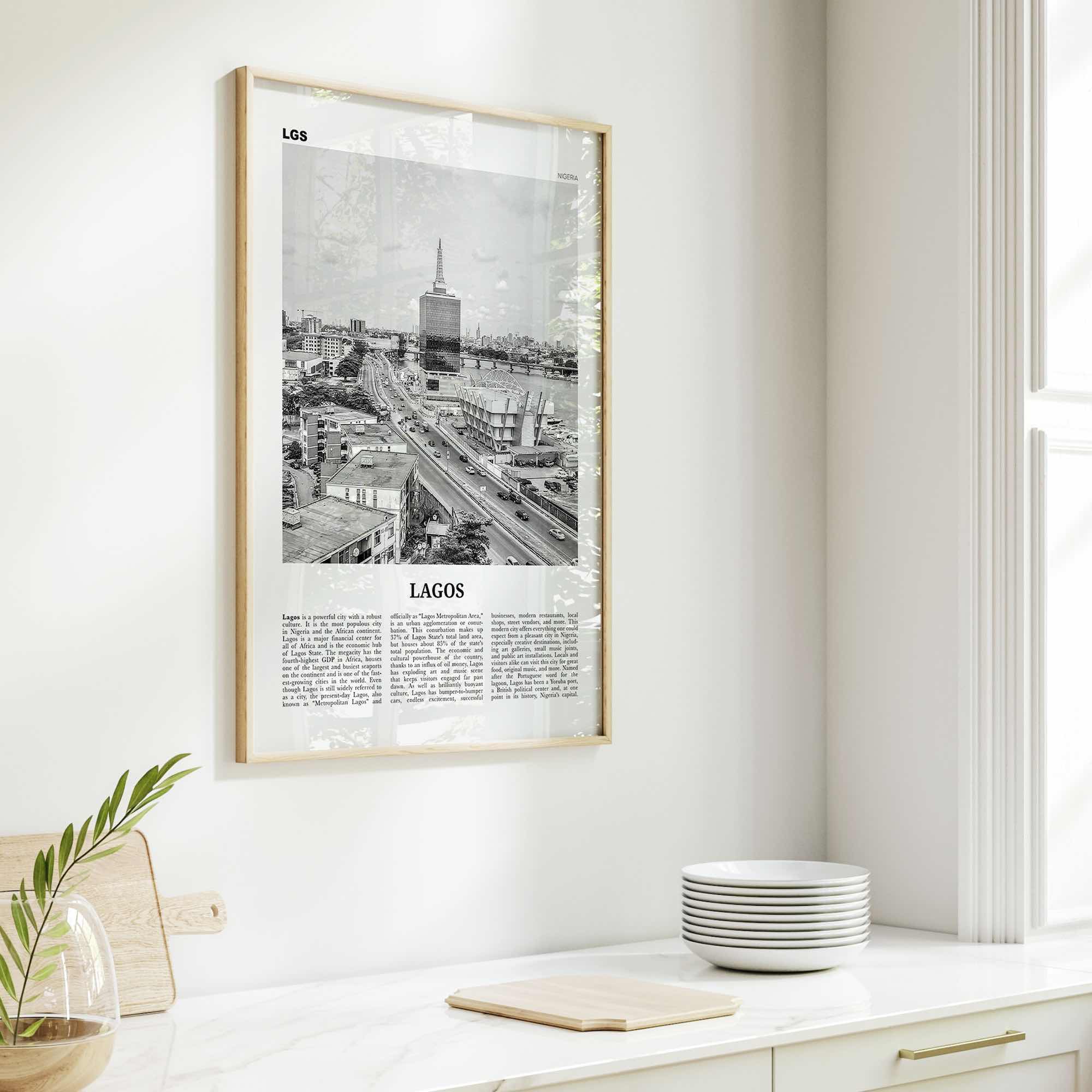 Lagos Print Black and White Nigeria No 2, Lagos Wall Art, Lagos Poster, Lagos Photo, Lagos Wall Decor, City Art Print, Èkó, Sahara, Africa