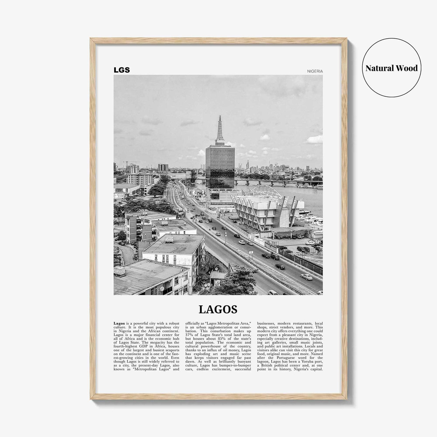 Lagos Print Black and White Nigeria No 2, Lagos Wall Art, Lagos Poster, Lagos Photo, Lagos Wall Decor, City Art Print, Èkó, Sahara, Africa