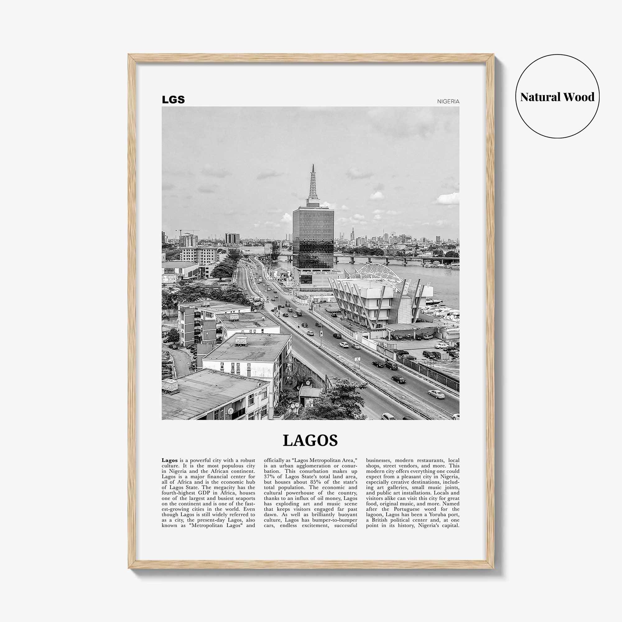 Lagos Print Black and White Nigeria No 2, Lagos Wall Art, Lagos Poster, Lagos Photo, Lagos Wall Decor, City Art Print, Èkó, Sahara, Africa