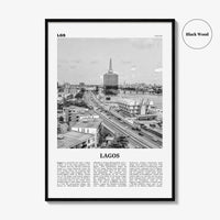 Lagos Print Black and White Nigeria No 2, Lagos Wall Art, Lagos Poster, Lagos Photo, Lagos Wall Decor, City Art Print, Èkó, Sahara, Africa