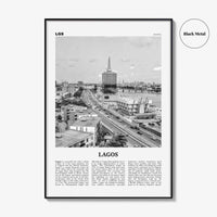 Lagos Print Black and White Nigeria No 2, Lagos Wall Art, Lagos Poster, Lagos Photo, Lagos Wall Decor, City Art Print, Èkó, Sahara, Africa
