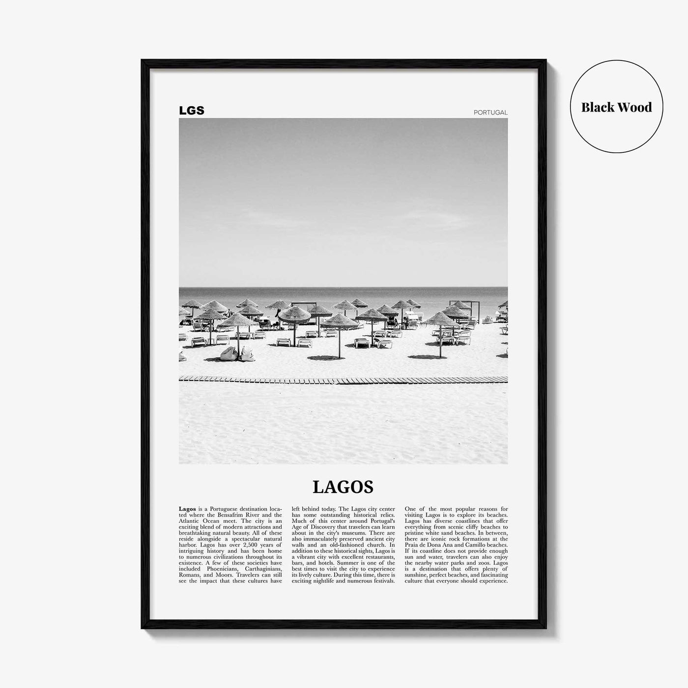 Lagos Print Black and White Portugal, Lagos Wall Art, Lagos Poster, Lagos Photo, Lagos Wall Décor, Portugal, Portuguesa