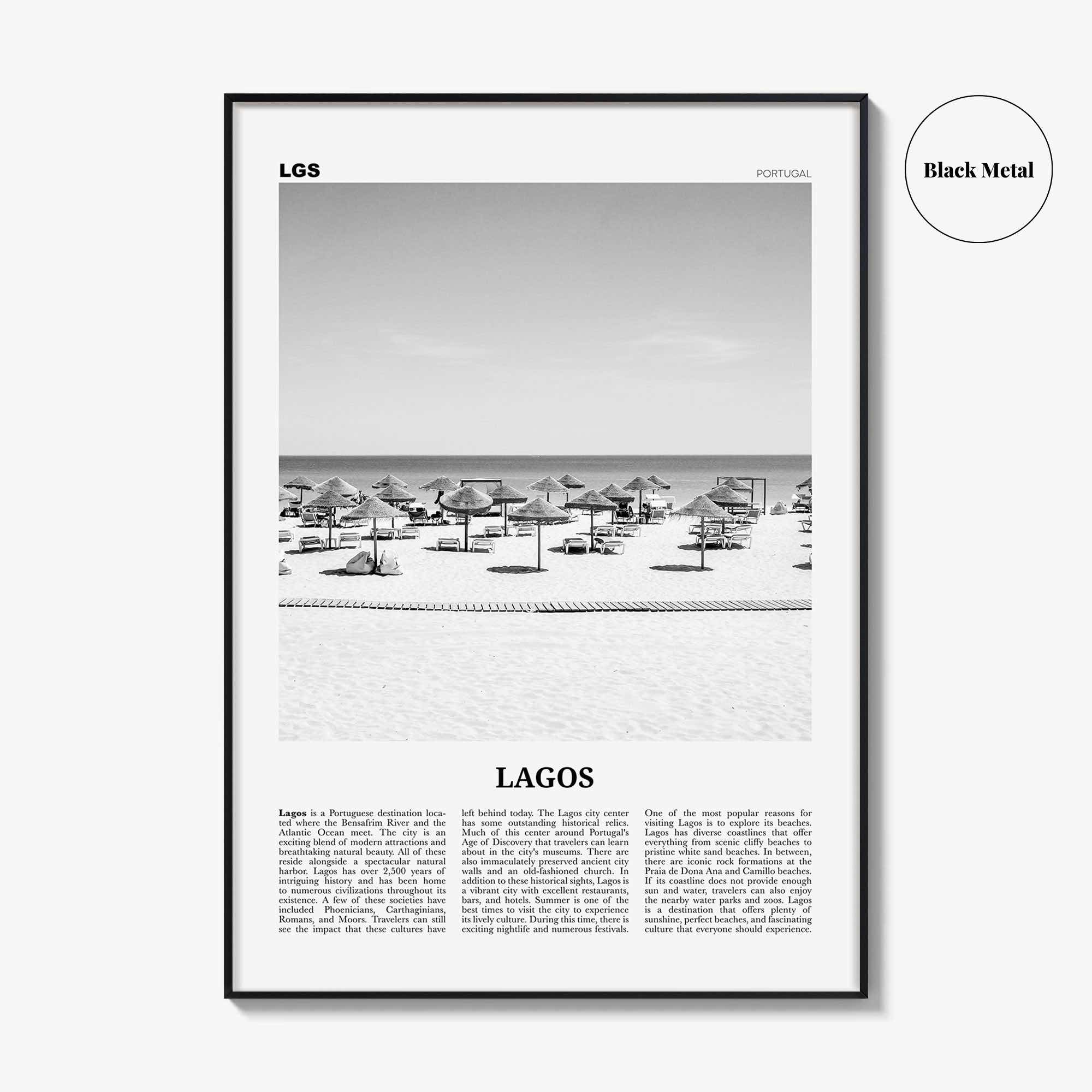 Lagos Print Black and White Portugal, Lagos Wall Art, Lagos Poster, Lagos Photo, Lagos Wall Décor, Portugal, Portuguesa