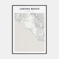 Laguna Beach Map Portrait Poster