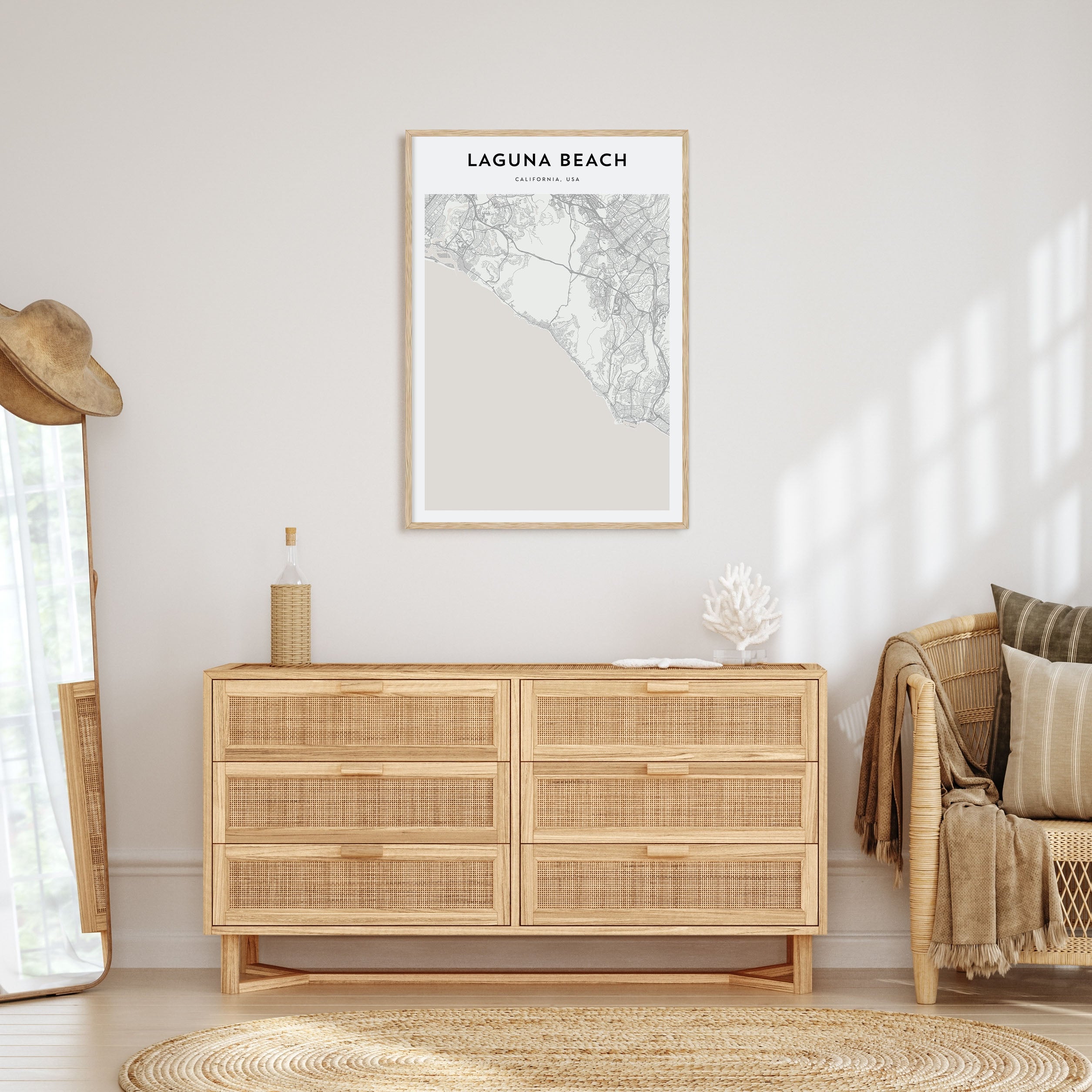 Laguna Beach Map Portrait Poster