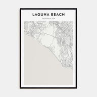 Laguna Beach Map Portrait Poster