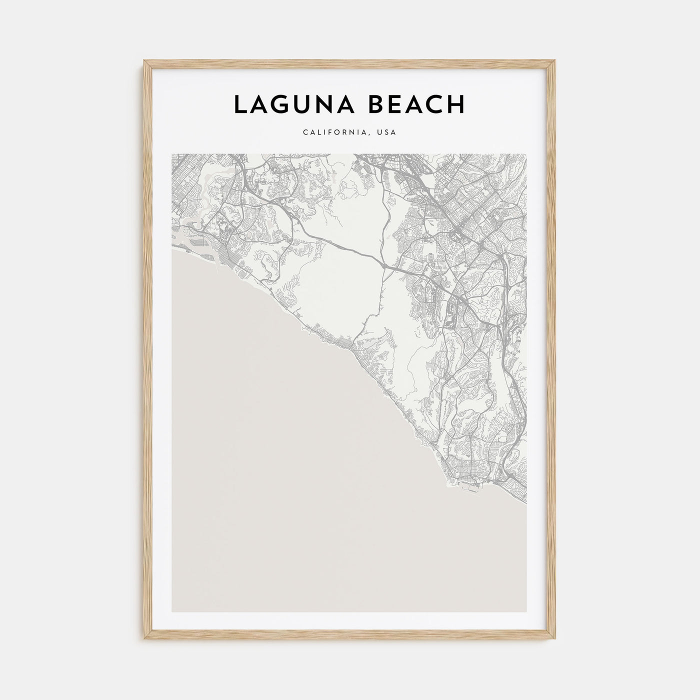 Laguna Beach Map Portrait Poster