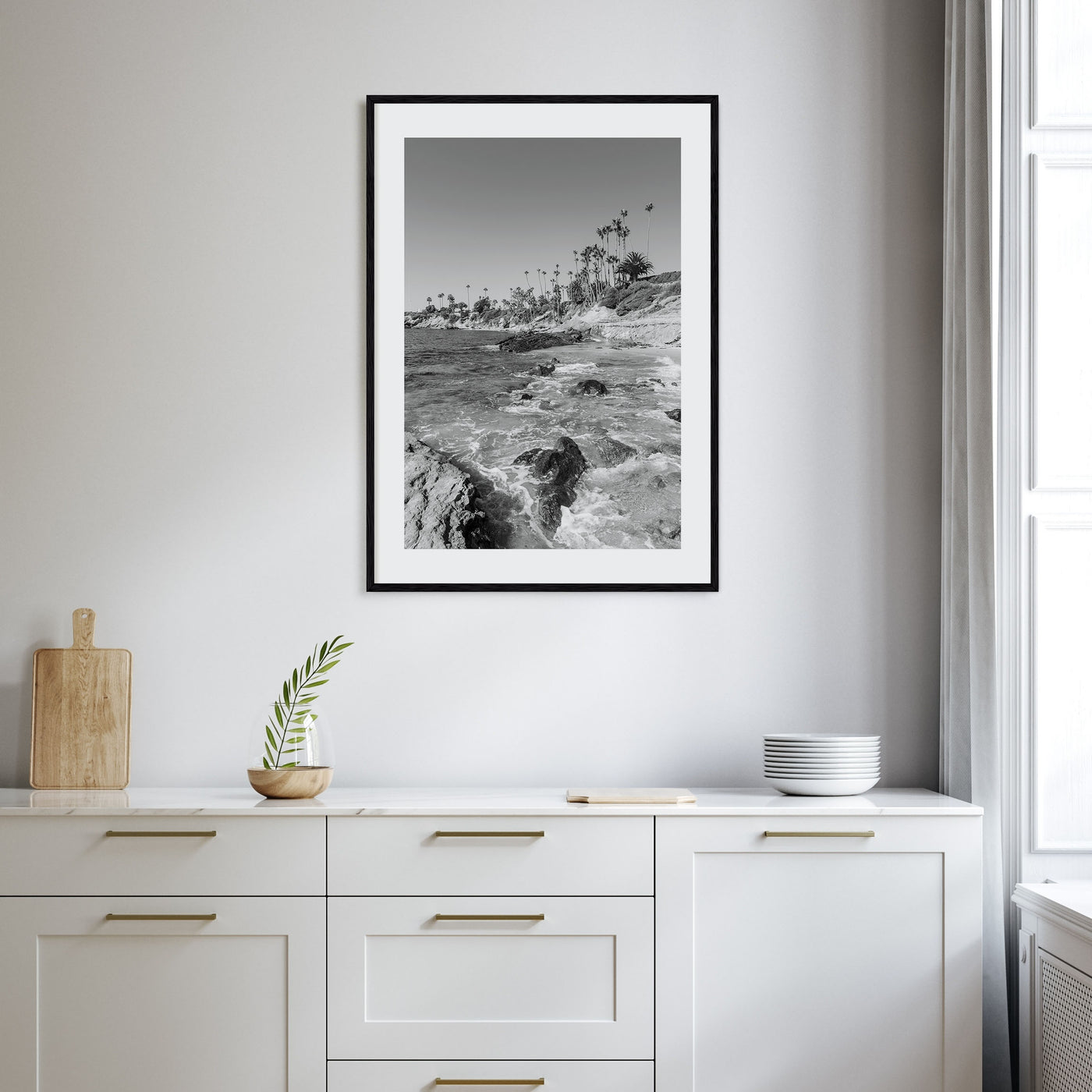 Laguna Beach Photo B&W No 1 Poster