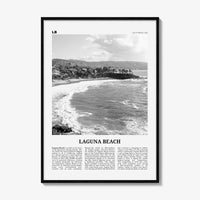 Laguna Beach Print Black and White No 1, Laguna Beach Wall Art, Laguna Beach Poster, Laguna Beach Photo, California, USA, United States