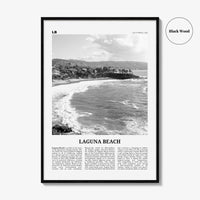 Laguna Beach Print Black and White No 1, Laguna Beach Wall Art, Laguna Beach Poster, Laguna Beach Photo, California, USA, United States