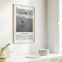 Laguna Beach Print Black and White No 2, Laguna Beach Wall Art, Laguna Beach Poster, Laguna Beach Photo, California, USA, United States