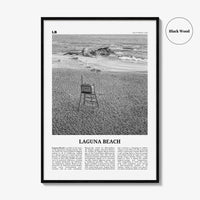 Laguna Beach Print Black and White No 2, Laguna Beach Wall Art, Laguna Beach Poster, Laguna Beach Photo, California, USA, United States