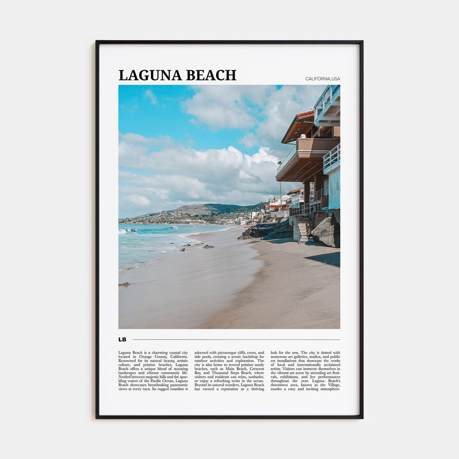 Laguna Beach Travel Color No 1 Poster