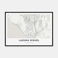 Laguna Niguel Map Landscape Poster