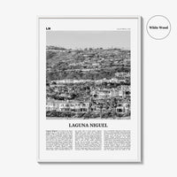 Laguna Niguel Print Black and White, Laguna Niguel Wall Art, Laguna Niguel Poster, Laguna Niguel Photo, Laguna Niguel Map, California, USA