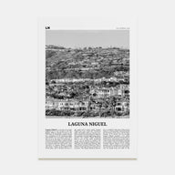 Laguna Niguel Travel B&W Poster