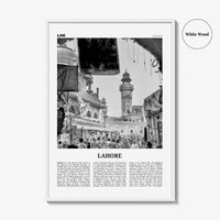 Lahore Print Black and White No 1, Lahore Wall Art, Lahore Poster, Lahore Photo, Lahore Wall Decor, Pakistan, لاہور لہور, Punjab City