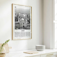 Lahore Print Black and White No 2, Lahore Wall Art, Lahore Poster, Lahore Photo, Lahore Wall Decor, Pakistan, لاہور لہور, Punjab City, Asia