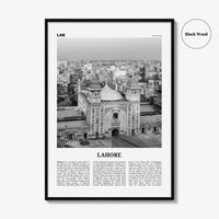 Lahore Print Black and White No 2, Lahore Wall Art, Lahore Poster, Lahore Photo, Lahore Wall Decor, Pakistan, لاہور لہور, Punjab City, Asia