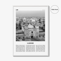 Lahore Print Black and White No 2, Lahore Wall Art, Lahore Poster, Lahore Photo, Lahore Wall Decor, Pakistan, لاہور لہور, Punjab City, Asia